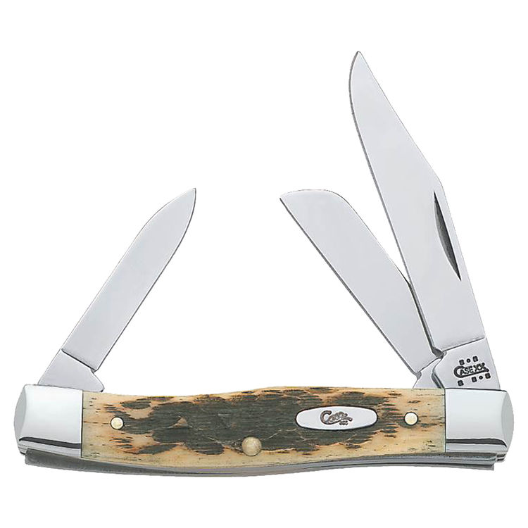 Case 79 Medium Stockman Folding Pocket Knife, 6-1/8 in Opened, 3-5/8 in Closed L, Amber