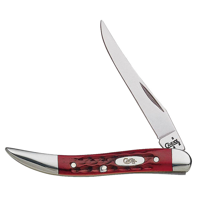 Case 792 Pocket Knife 3 in Closed L, Worn Old Red?, Tru-Sharp Surgical Steel