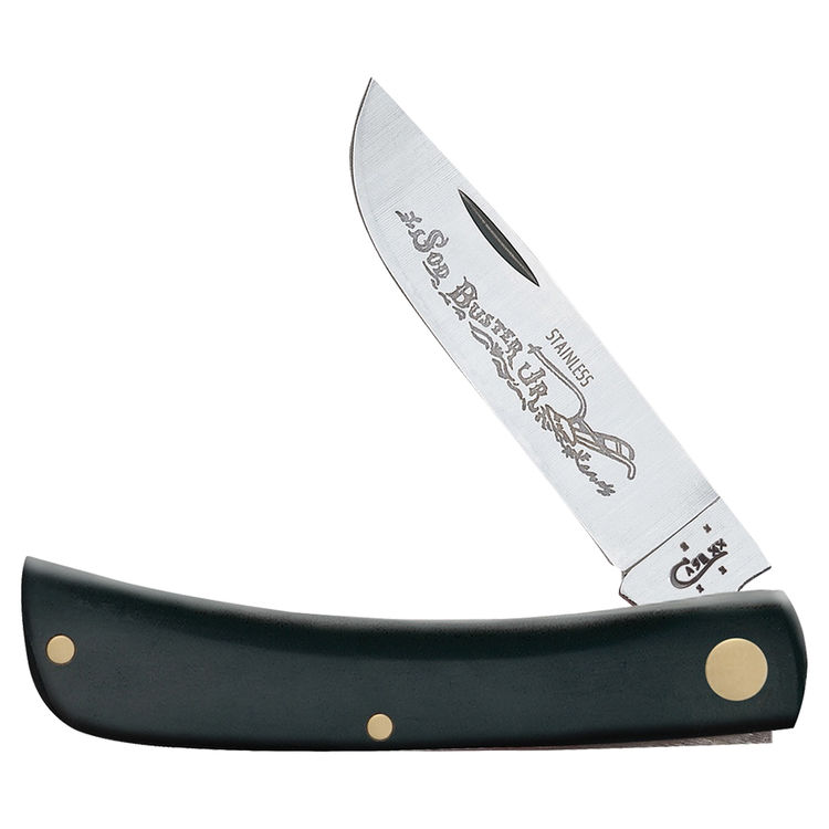 Case Sod Buster Folding Pocket Knife, 4-5/8 in Blade, 8-3/8 in Opened, 4-5/8 in Closed L, Black
