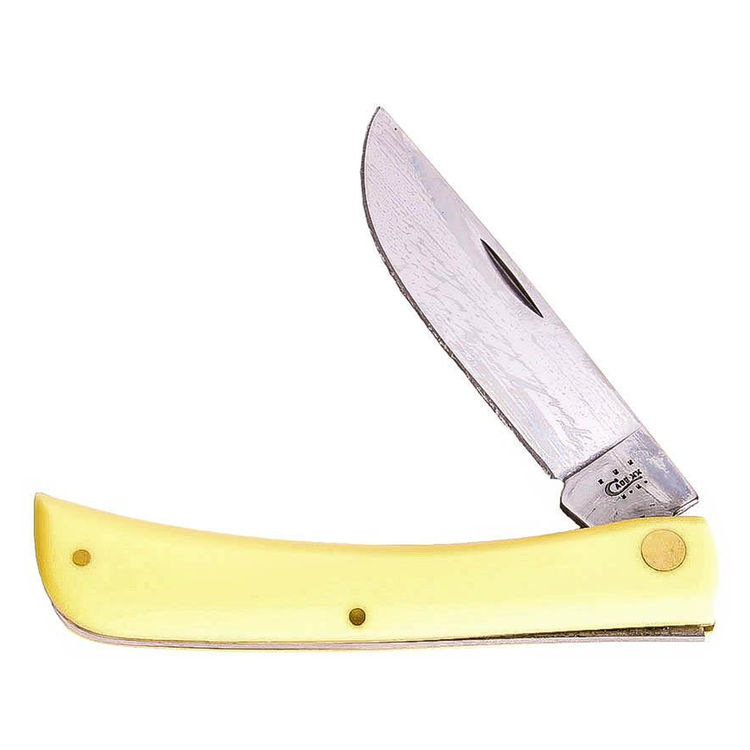 Case Sod Buster Pocket Knife, 3-5/8 in Closed L, Yellow, Chrome Vanadium Steel