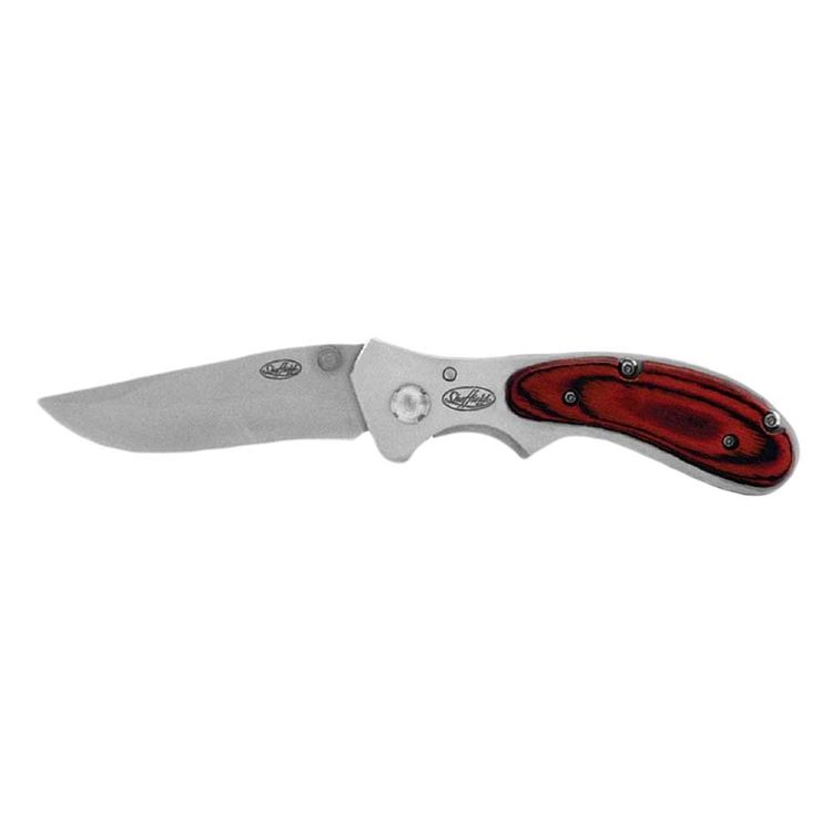 Sheffield 12705 Boreal Folding Pocket Knife, 3 in X 7-1/2 in L, Polished, Stainless Steel