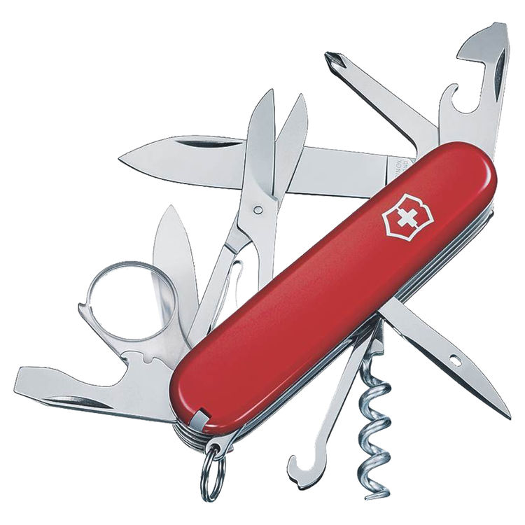Explorer 53791 Pocket Knife, 16-In-1 Function, Stainless Steel, VX Red
