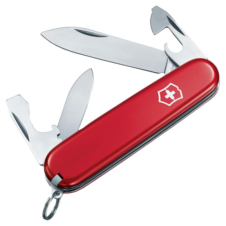 Swiss Army Recruit 7-In-1 Multi-Tool Knife 3-1/4 in Closed L, Red?, Stainless Steel