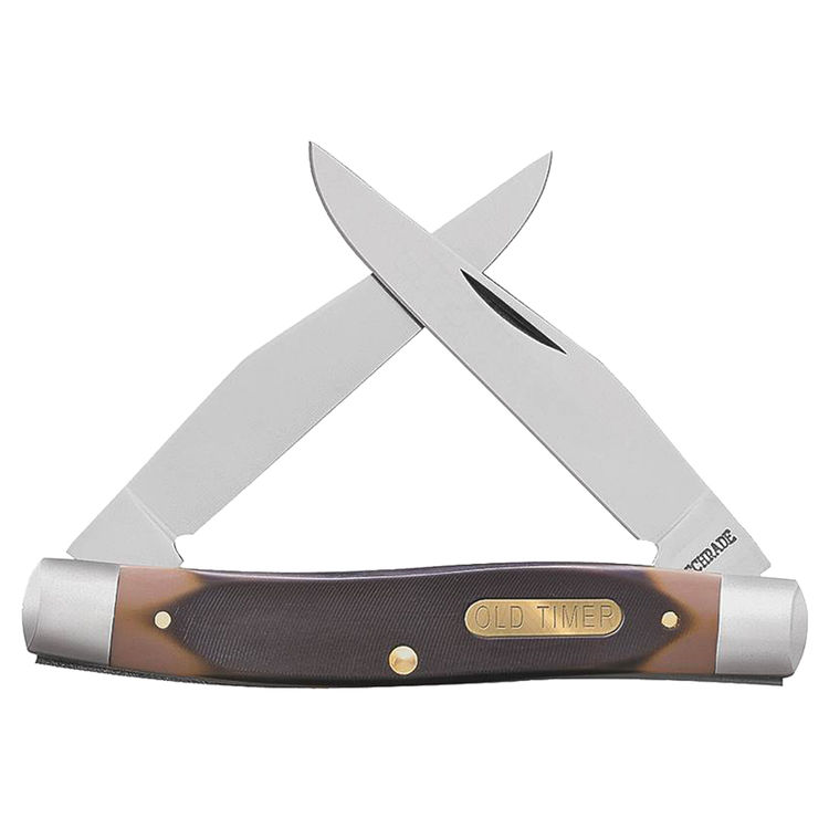 Old Timer Muskrat Folding Pocket Knife, 3 in Length x 6.9 in L, 7Cr17 High Carbon Stainless Steel