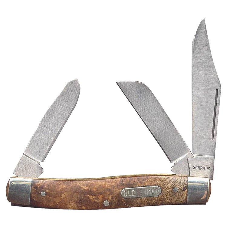 Old Timer Senior Folding Pocket Knife With Handle, 3 in Blade, 6.9 in L, 7Cr17 High Carbon Steel