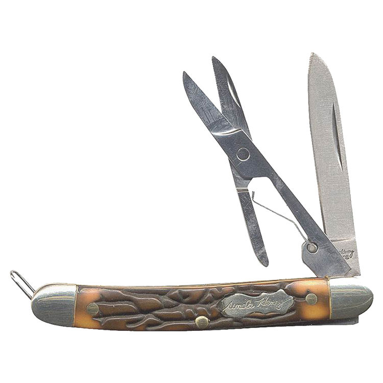 Uncle Henry Gambler Folding Pocket Knife, 1.7 in Blade, 4-1/2 in L