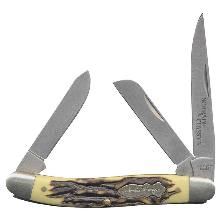 Uncle Henry Premium Stock Folding Pocket Knife, 2.8 in Length x 6.2 in L