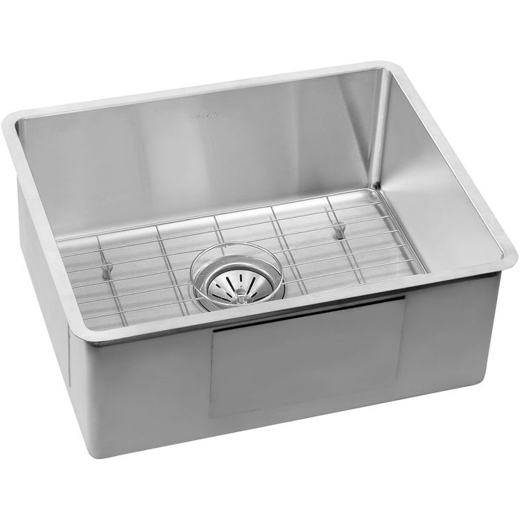Elkay ECTRU21179DBG Crosstown Stainless Steel Double Bowl Sink Kit with Aqua Divide