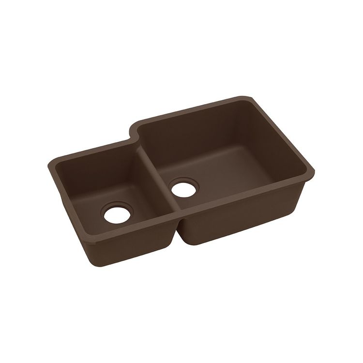 Elkay ELGOU3321LMC0 Quartz Classic Double Bowl Under Mount Sink with Aqua Divide