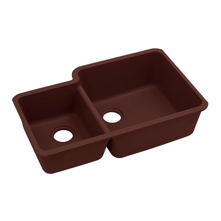 Elkay ELGOU3321LPC0 Quartz Classic Double Bowl Under Mount Sink with Aqua Divide