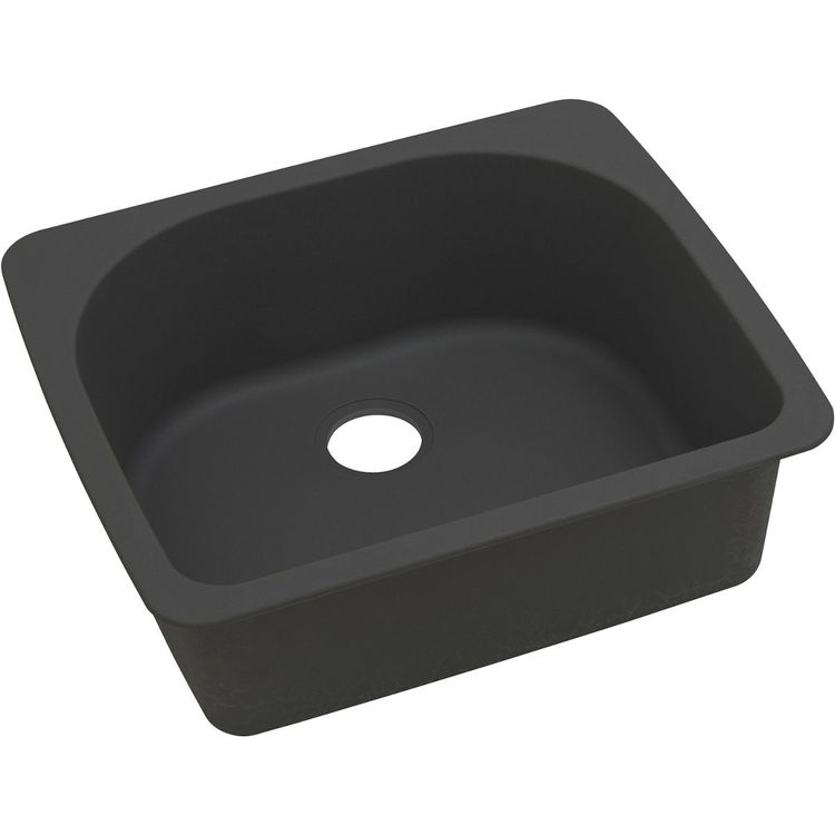 Elkay ELGS2522BK0 Quartz Classic Single Bowl Top Mount Sink