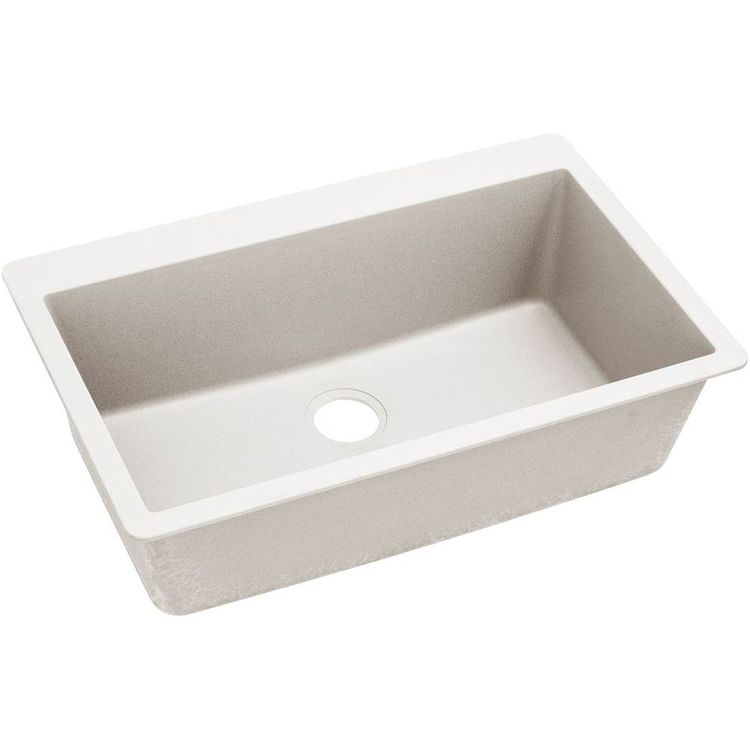 Elkay Quartz Luxe 33" x 20-7/8" x 9-7/16", Single Bowl Drop-in Sink, Ricotta - ELXR13322RT0