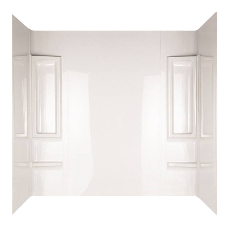 ASB 39984 5-Piece Surround Bath Tub Wall Kit, 28 - 31 in L x 49 - 60 in W, High Gloss, White