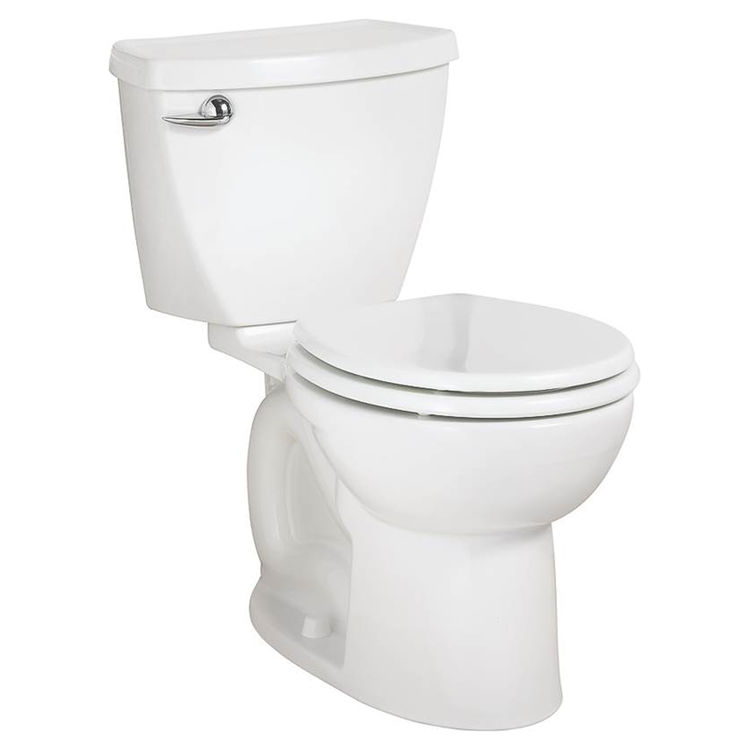American Standard Cadet 3 2880.128ST.020 Standard Height Flush Toilet, 1.28 gpf, 12 in Rough-In