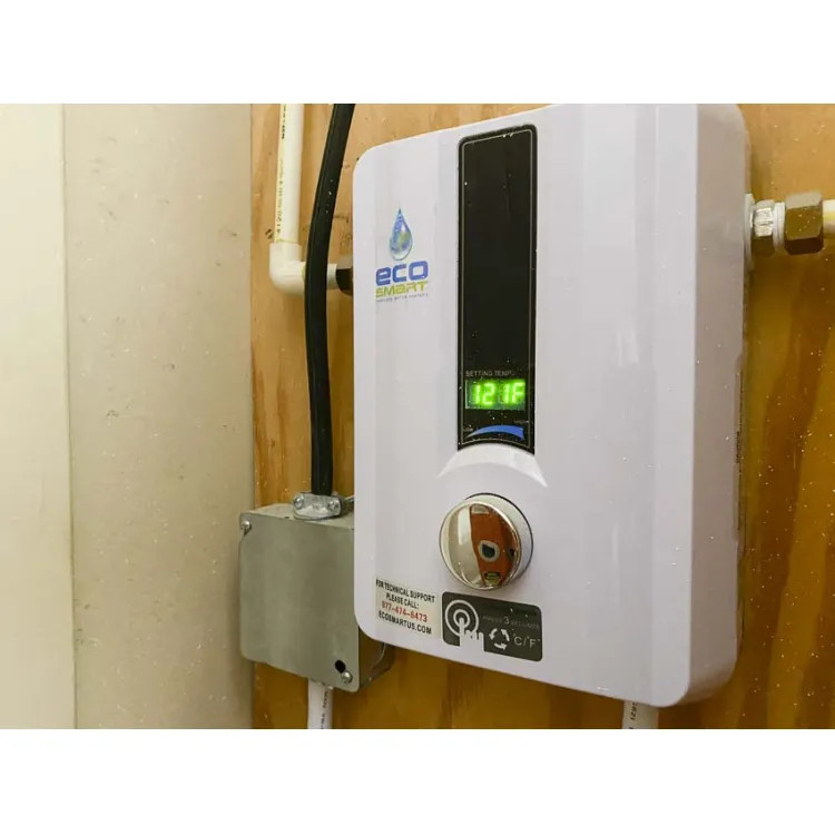 EcoSmart Point-Of-Use Electric Tankless Water Heater, Self-Modulating, 3.1 GPM, 240v, 54A - ECO 11