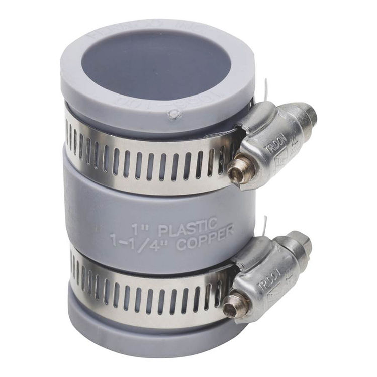 Fernco P1056-100 Flexible Condensate Coupling, 1 in x 2-3/8 in, 4.3 psi