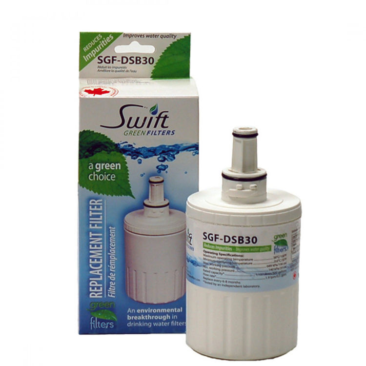 Swift SGF-DSB30 Refrigerator Water Filter, 3 in Dia x 6 in L