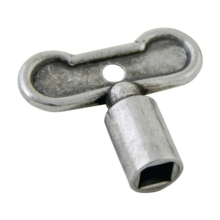 ProSource 1-3/4" Sillcock Key for 1/4" Square Stem, Zinc, Silver - PMB-5053L