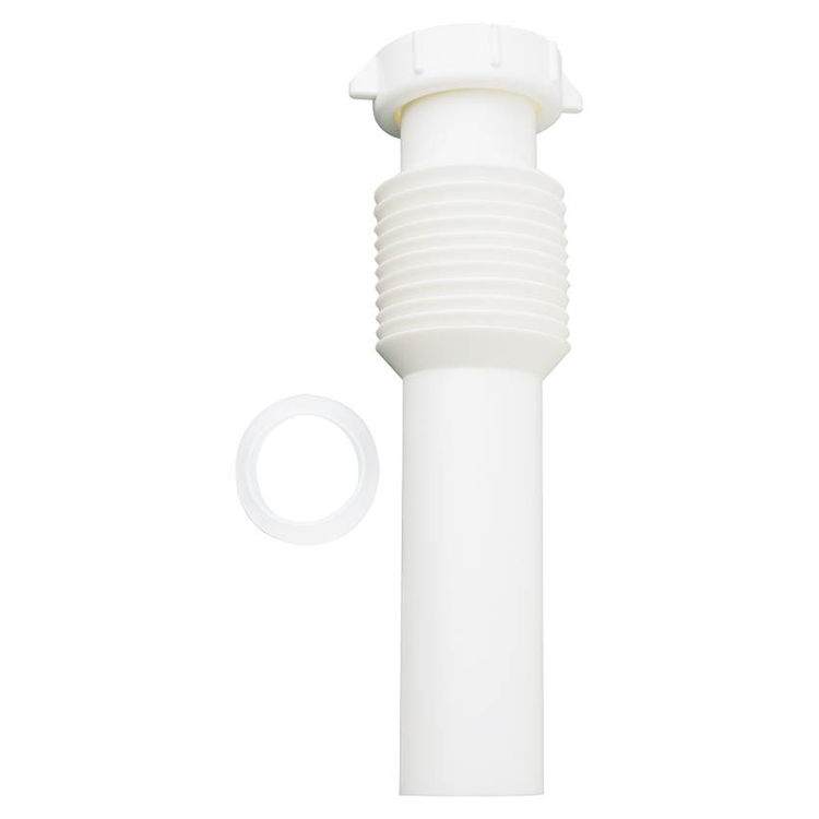 Plumb Pak Flex N Fix PP812-1 Flexible Sink Tailpiece, 1-1/2 in Dia X 12 in L, Direct Connect, Plastic