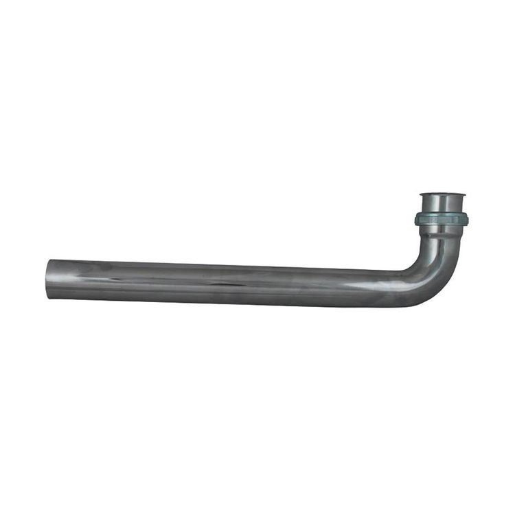 Plumb Pak PP16CP Waste Arm, 1-1/2 in Dia X 15 in L, Slip Joint/Direct Connect, 22 ga, Brass, Chrome Plated