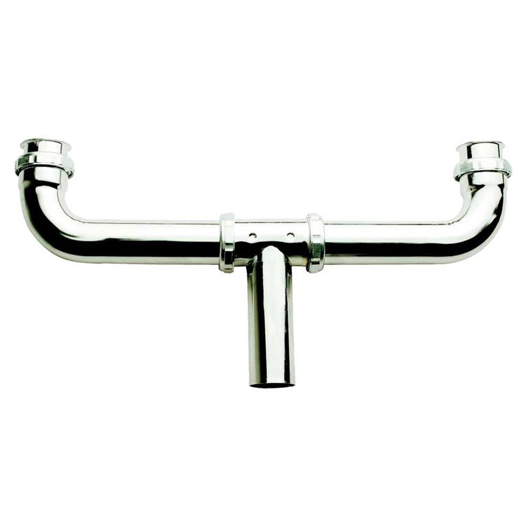 Plumb Pak PP20224 Center Outlet Waste, Brass