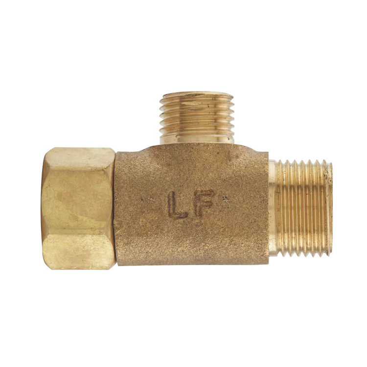 Plumb Pak PP2037LF Water Supply Connector Tee, 3/8 X 3/8 X 1/4 in, OD Female X OD X OD