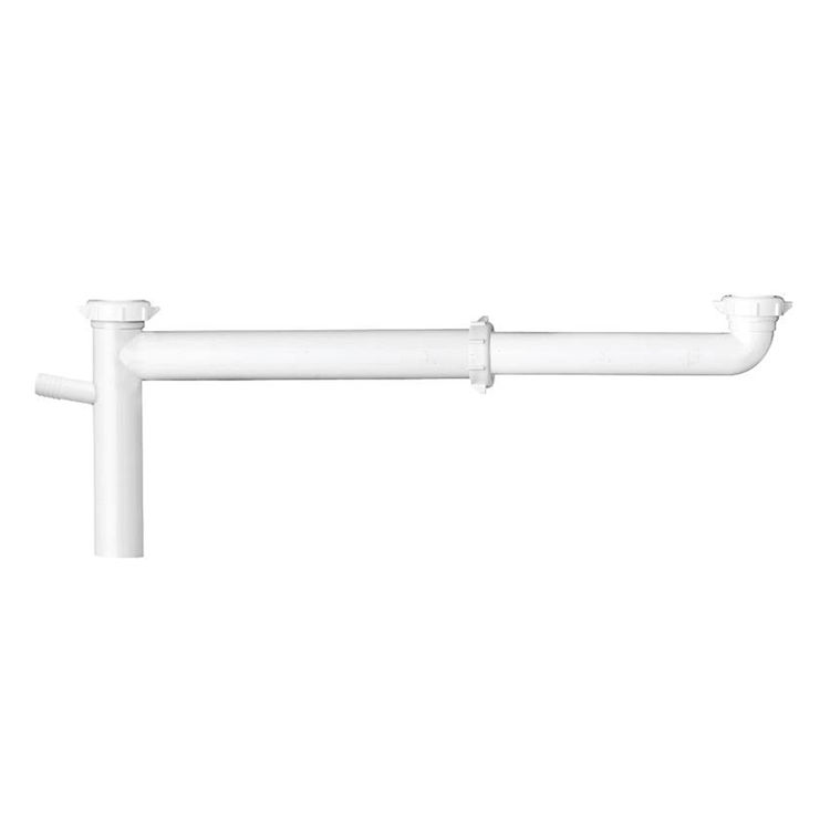 Plumb Pak PP919W End Waste Outlet With Telescoping Tee, 1-1/2 in Inlet, Slip Joint/Direct Connect, Plastic, White