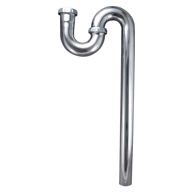 PlumbPak PP20260 S-Trap Without Cleanout, 1-1/2 in, Flanged, Brass