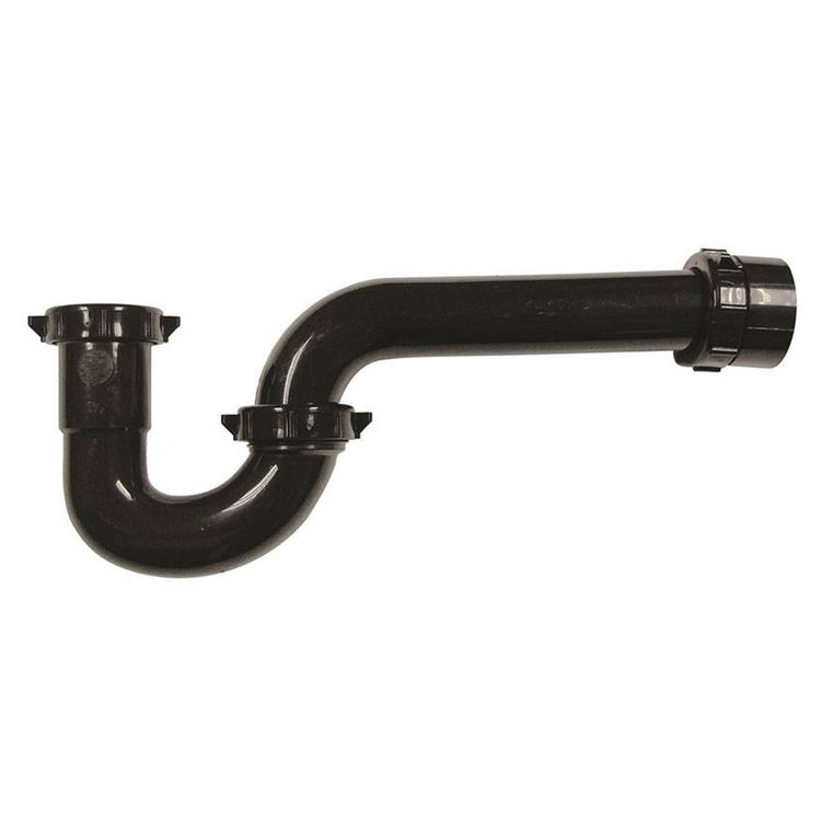 PlumbPak PP940B P-Trap, 1-1/2 in, Plastic, Black