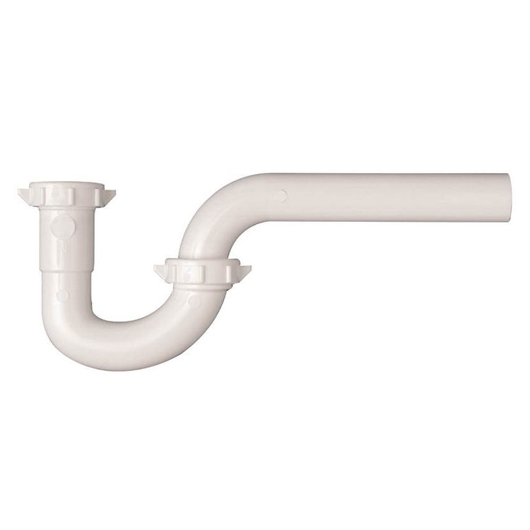 PlumbPak PP941W P-Trap, 1-1/4 in, Plastic, White