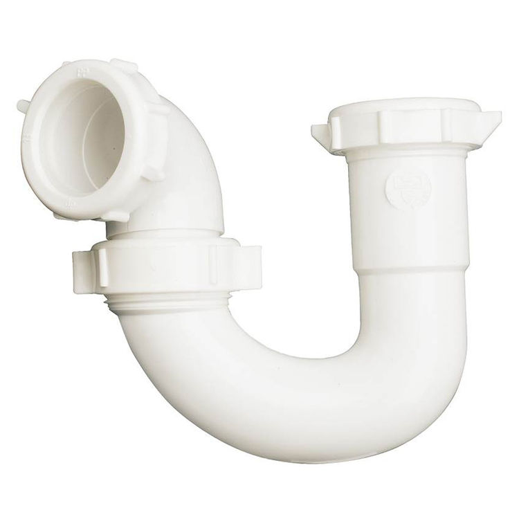 PlumbPak PP960W S-Trap, 1-1/2 in, Tube, Plastic