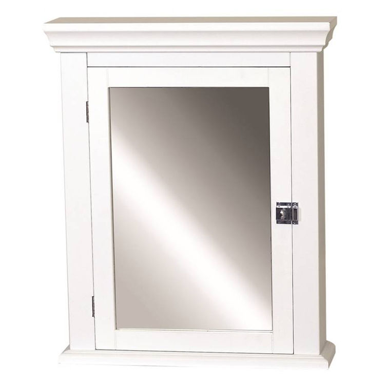Zenith Early American MC10WW Beveled Mirrored Colonial Swing Door Medicine Cabinet, 22-1/4 in W