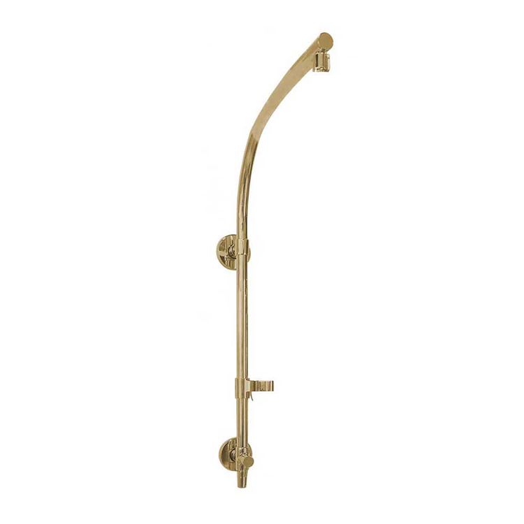 KOHLER HydroRail-R 28" Arch Vibrant Brushed Bronze Shower Column with Slidebar Bracket, ADA, Less Shower Head - K-45211-BV