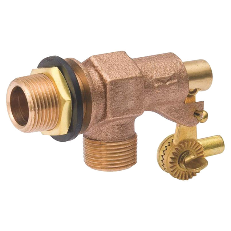 B & K 109-814 Tank Float Valve, 3/4 in Inlet, Male Inlet X Male Outlet, Bronze