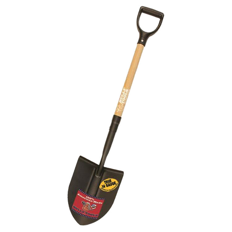 Bully 72510 Shovel, 9-1/4 in W x 11 in L, Steel, 31-1/2 in, D-Grip American Ash Handle