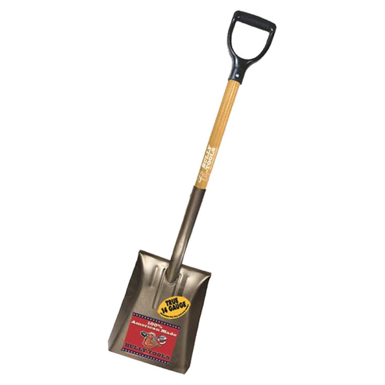 Bully 72520 Shovel, 9-1/2 in W x 12 in L, Steel, 31 in, D-Grip American Ash Handle