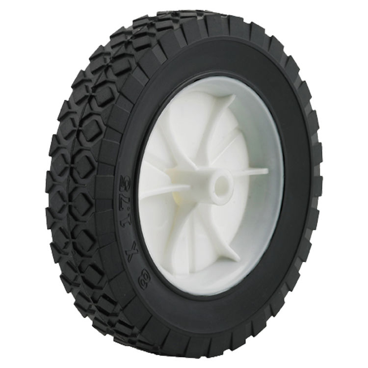 DH Casters W-PH Light Duty Hub Wheel, 8 in Dia X 1-3/4 in W, 60 lb, Rubber