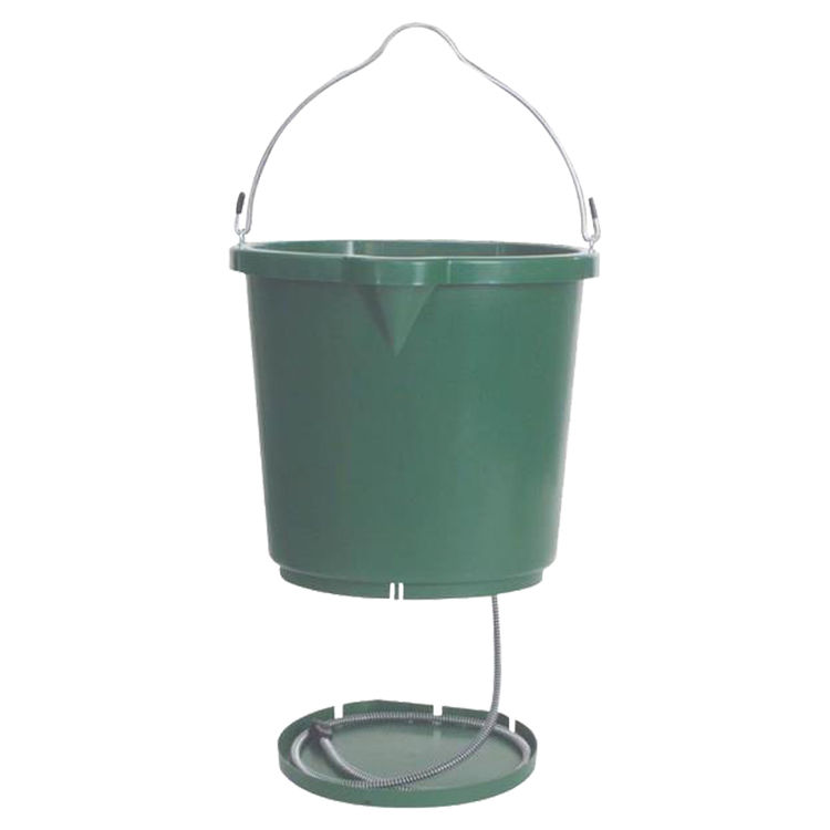 Farm Innovators FB120 Heavy Duty Heated Flat Back Bucket, Polyethylene