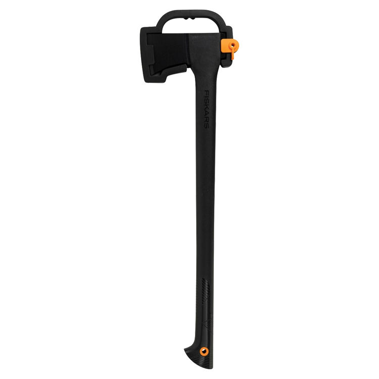Fiskars 375581-1001 Chopping Axe, 3.8125 lb, 28 in OAL, Hardened Forged Steel, Shock-Absorbing