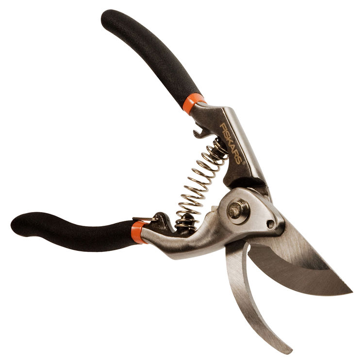 Fiskars 92756965J Bypass Pruning Shear, 3/4 in Capacity Stainless Steel Blade
