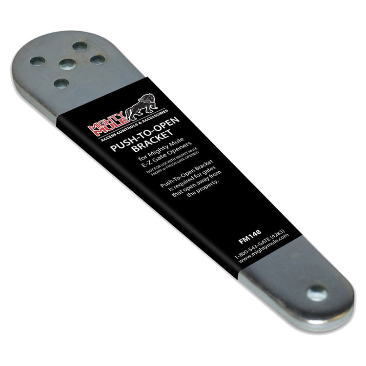 Mighty Mule FM148 Push To Open Post Bracket, For Use With Mighty Mule Gates