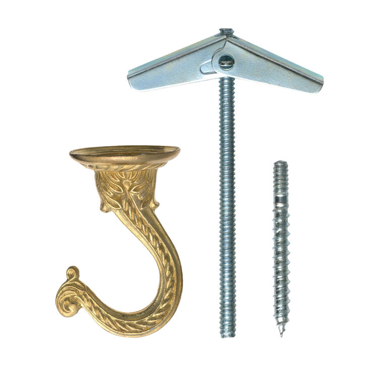 Hillman 50331 Jumbo Swag Hook, Brass Plated
