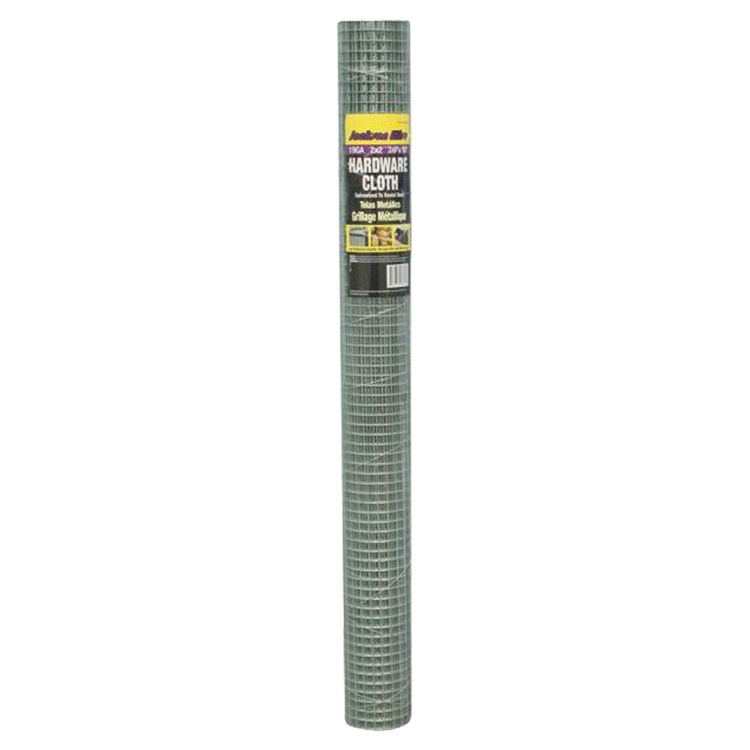 Redi-Roll 11031613 Hardware Cloth, 1/2 X 1/2 in Mesh, 36 in W X 10 ft L, Galvanized
