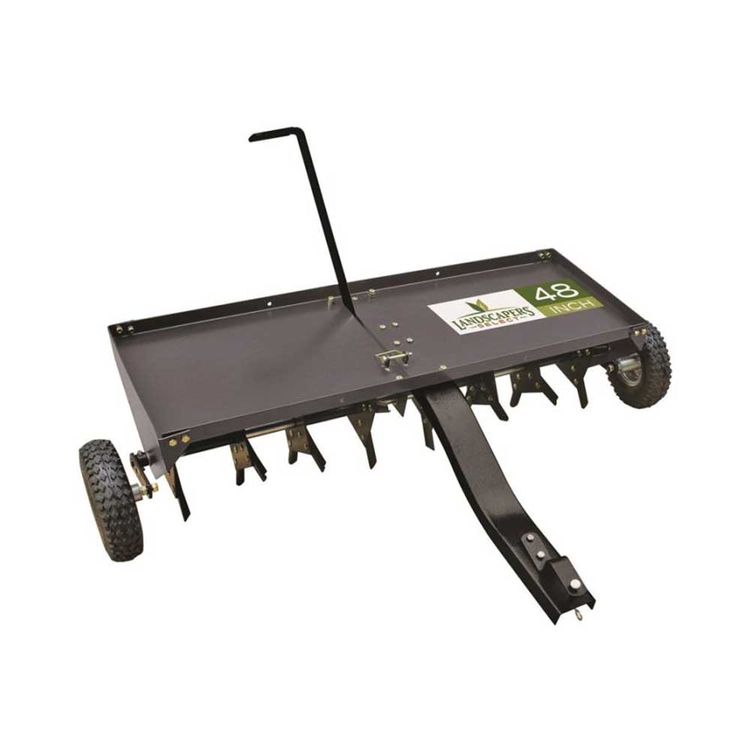 Landscapers Select YTL31102 Tow-Behind Lawn Aerator, 48 in Working, 3 in Aeration, 140 lb, Steel