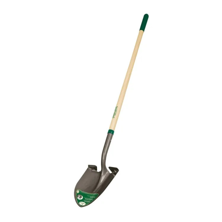 Landscapers Select Shovel with Tumbled Blade and 48" Cushion Grip Wood Handle - 33269