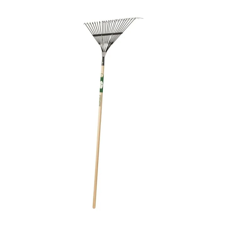 Landscapers Select Lawn/Leaf Rake with 54" Wood Handle and 22 Steel Tine - 33272