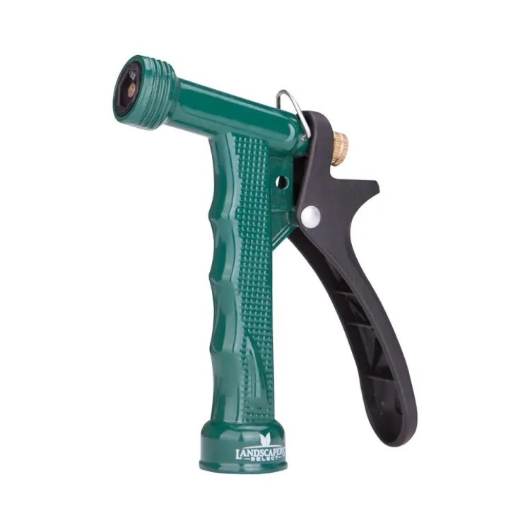 Landscapers Select Spray Nozzle with Threaded Tip for Garden Hose, Rare Push, Female, Metal, Green - GA711-G3L