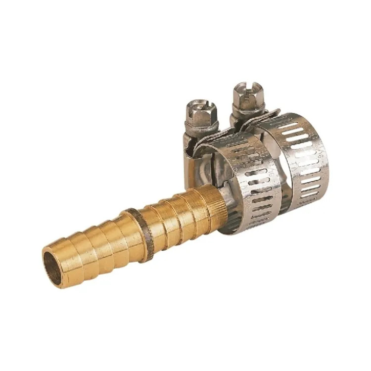Landscapers Select 1/2" Brass Hose Mender with 2 Hose Clamps, Male - GB91053L