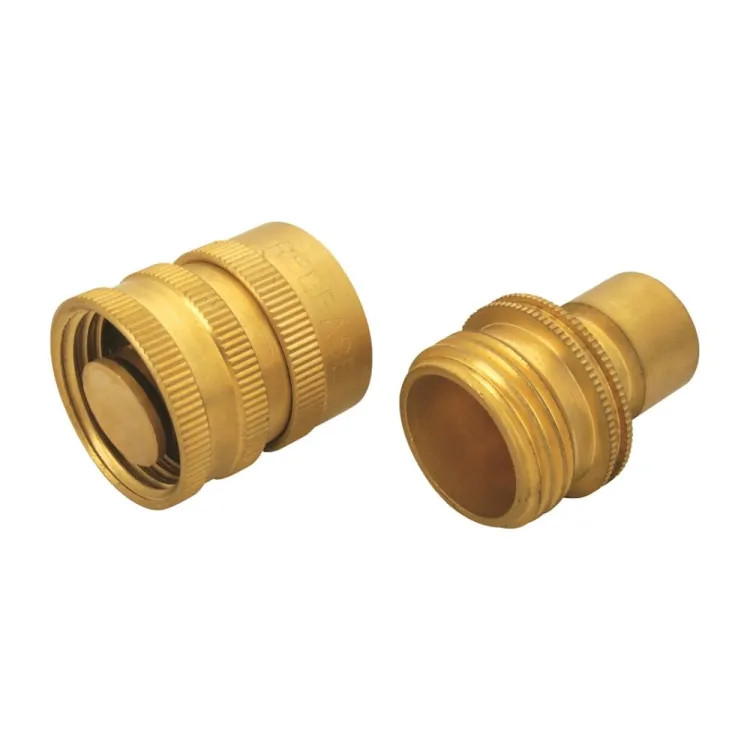 Landscapers Select 3/4" Brass Quick Connector Set, Male and Female, Rust-Proof - GB9615