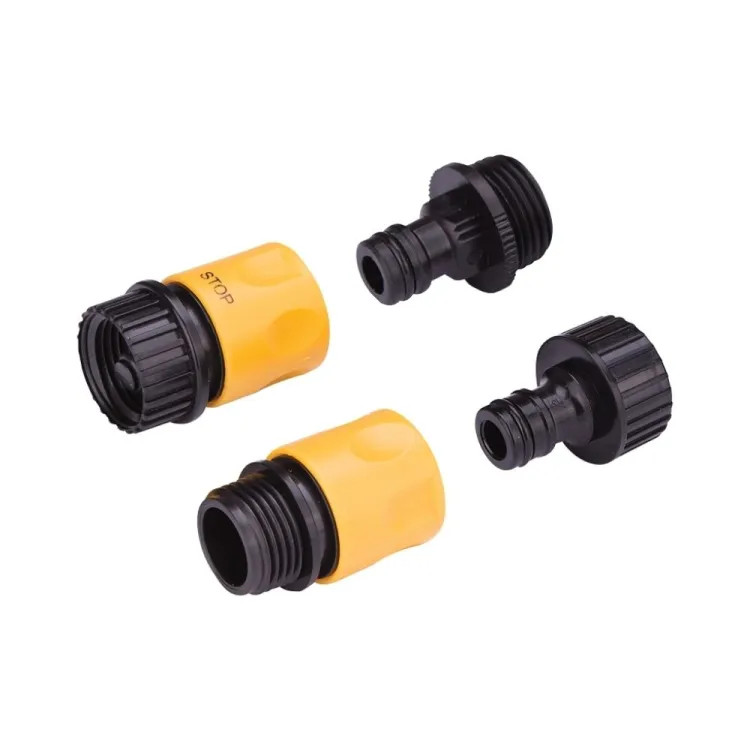 Landscapers Select 4-Piece Plastic Hose Connector Set for Quick Connector, Male/Female - GC520+GC540+GC522